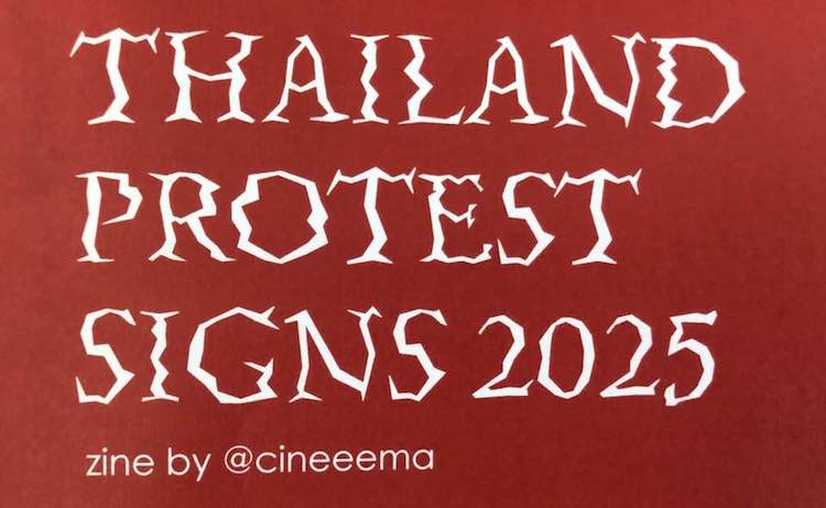 Thailand Protest Signs 2025