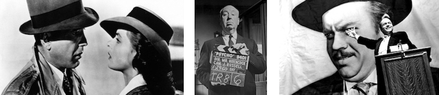 Casablanca / Alfred Hitchcock / Citizen Kane